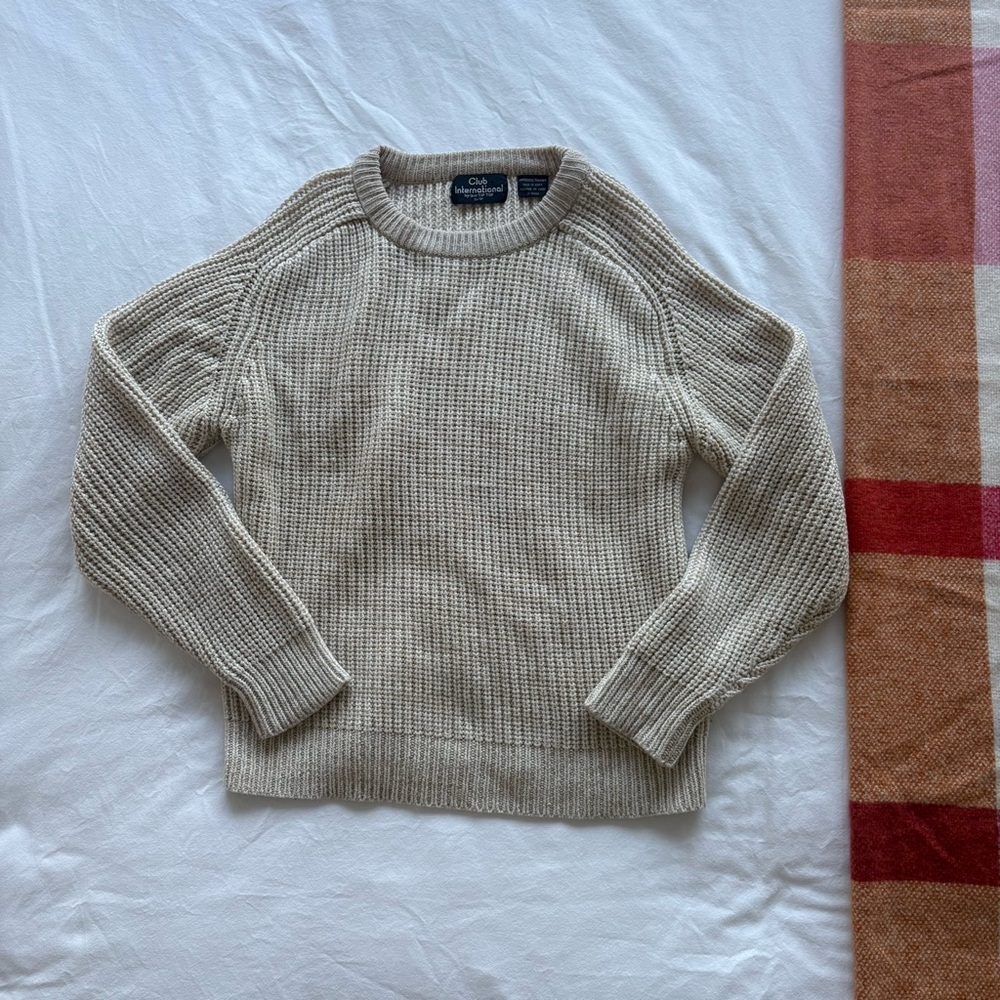 Vintage Crewneck Sweater in Oatmeal